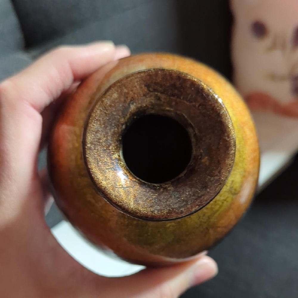 Handcrafted Multicolor Ceramic Vase - Picture 3 of 4